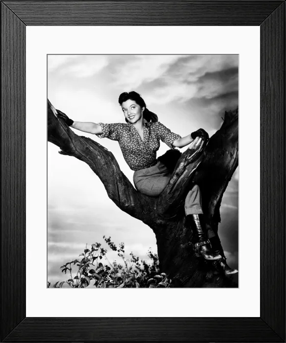 Framed Print : BLACK HORSE CANYON, Mari Blanchard, 1954 Framed Print : BLACK HORSE CANYON, Mari Blanchard, 1954