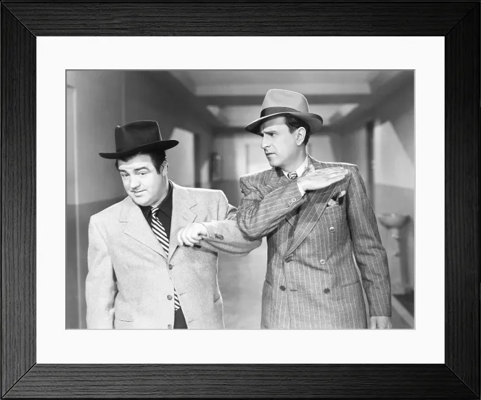 Framed Print : HERE COME THE CO-EDS, from left: Lou Costello, Bud Abbott, 1945