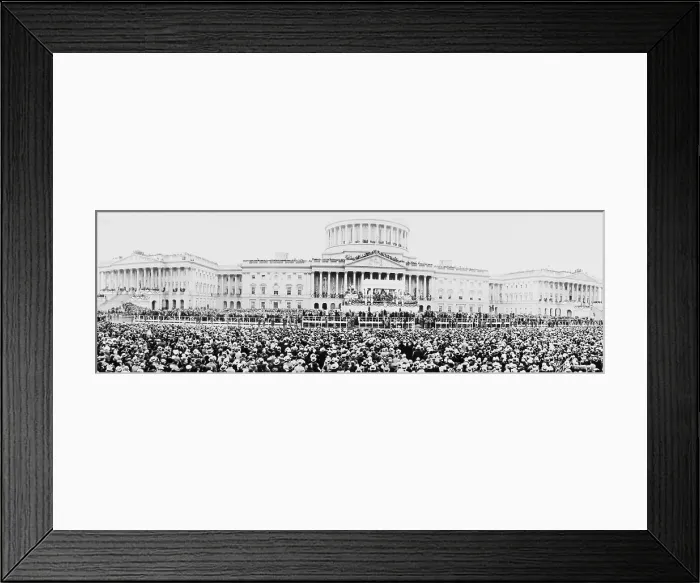 Framed Print : Panoramic view of the inauguration of President Herbert Hoover (1874-1964), Washington, D.C. March 4, 1929