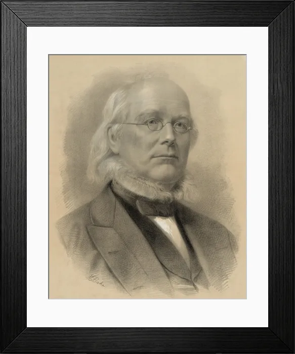 Framed Print : Horace Greeley (1811-1872), ca. 1872