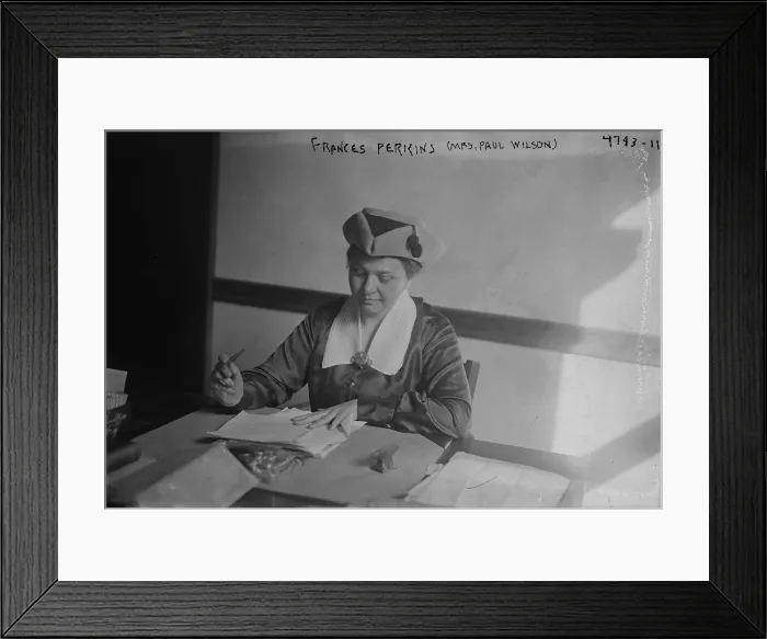 Framed Print : Frances Perkins (1882-1965), U.S. secretary of labor during the presidency of Franklin Roosevelt. She was the First women to serve in a U.S. President's cabinet Framed Print : Frances Perkins (1882-1965), U.S. secretary of labor during the presidency of Franklin Roosevelt. She was the First women to serve in a U.S. President's cabinet