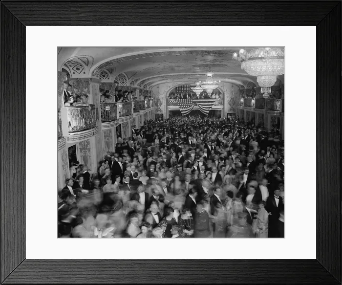 Framed Print : 1925 Inaugural Ball celebrating Calvin Coolidge's first term as an elected President