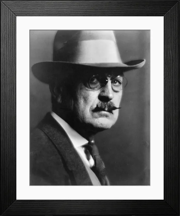 Framed Print : Pirie MacDonald (1867-1942), son of Scottish immigrants, built a long, successful career, creating photographic portraits of men. Theron Kilmer portrait of MacDonald ca. 1922