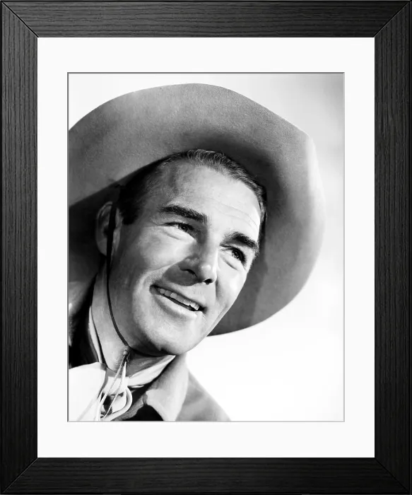 Framed Print : GUNFIGHTERS, Randolph Scott, 1947