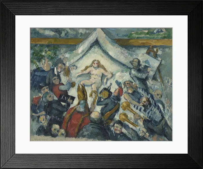 Framed Print : The Eternal Feminine, by Paul Cezanne, 1877, French Post-Impressionist painting, oil on canvas