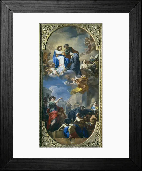 Framed Print : GIAQUINTO, Corrado (1700-1765). The Triumph of Saint John of God. 1740