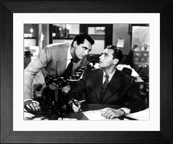 Framed Print : HIS GIRL FRIDAY, Cary Grant, Ralph Bellamy, 1940 Framed Print : HIS GIRL FRIDAY, Cary Grant, Ralph Bellamy, 1940