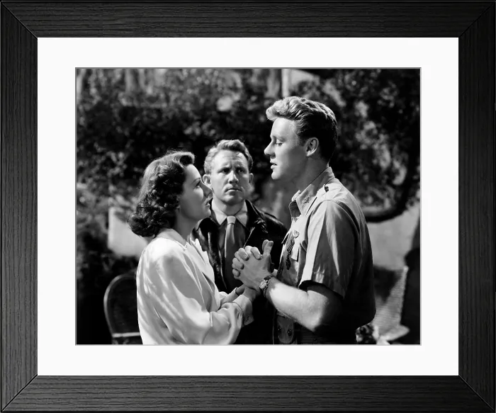 Framed Print : A GUY NAMED JOE, from left, Irene Dunne, Spencer Tracy, Van Johnson, 1943 Framed Print : A GUY NAMED JOE, from left, Irene Dunne, Spencer Tracy, Van Johnson, 1943