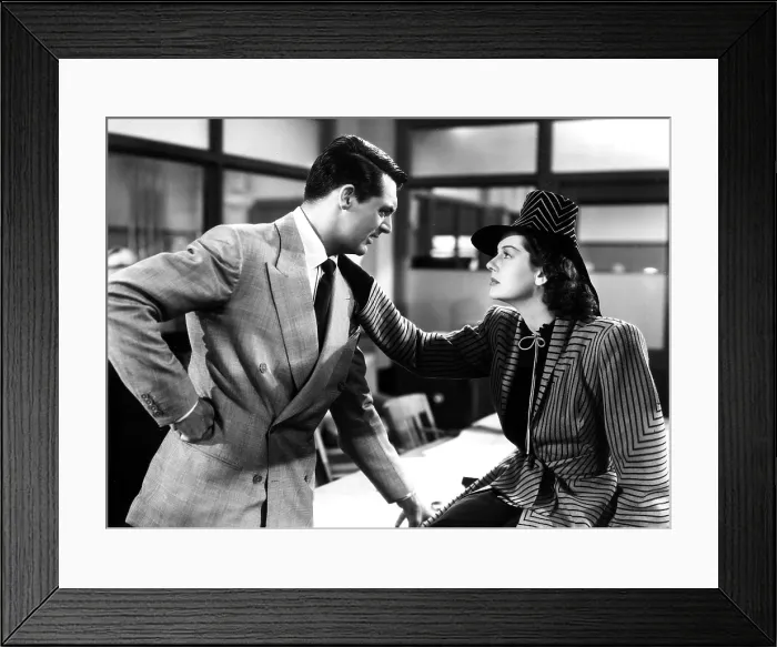 Framed Print : HIS GIRL FRIDAY, Cary Grant, Rosalind Russell, 1940 Framed Print : HIS GIRL FRIDAY, Cary Grant, Rosalind Russell, 1940
