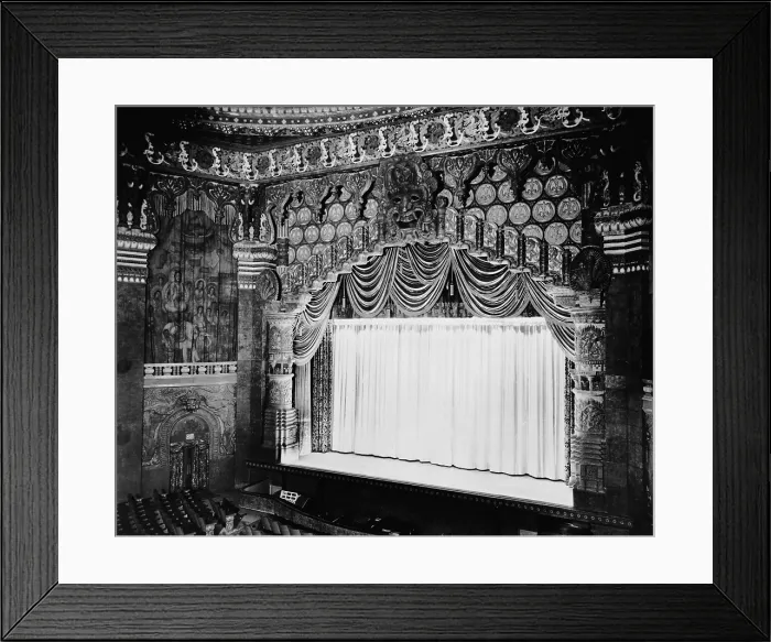 Framed Print : The Oriental Theatre, designed by Adrien Voisin, 828 Southeast Grand Avenue, Portland, Oregon, constructed in 1927, demolished in 1970, circa 1928