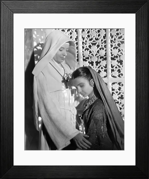 Framed Print : BLACK NARCISSUS, Deborah Kerr, Jean Simmons, 1947