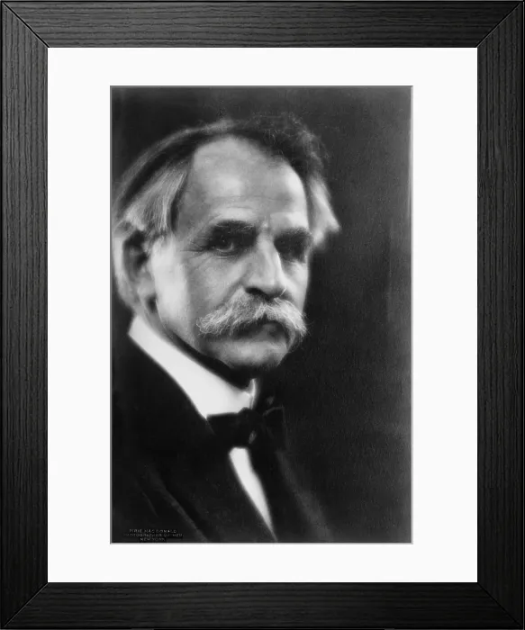 Framed Print : Hamlin Garland (1860-1940), American Mid-western author, wrote about pioneer life. 1919