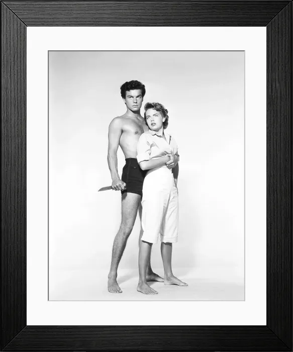 Framed Print : BENEATH THE 12-MILE REEF, from left: Robert Wagner, Terry Moore, 1953, TM & Copyright 20th Century Fox Film Corp. / courtesy Everett Collection