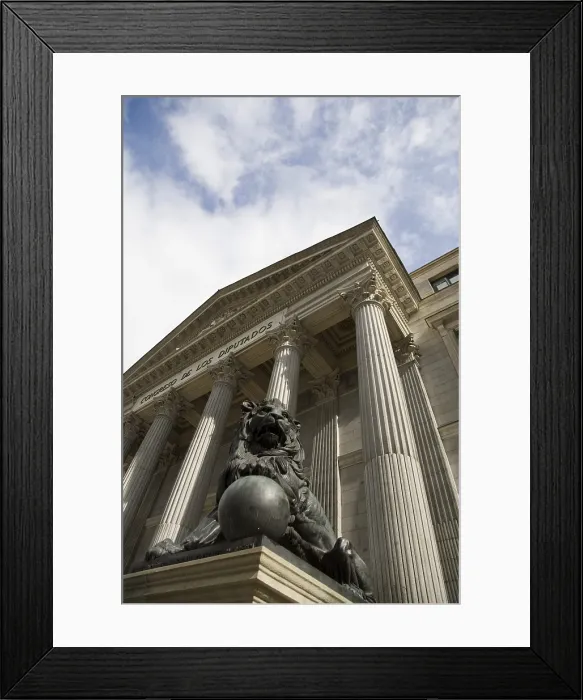 Framed Print : SPAIN. Madrid. Congress of Deputies. Neoclassicism. Architecture. AISA / Everett Collection**US SALES ONLY**