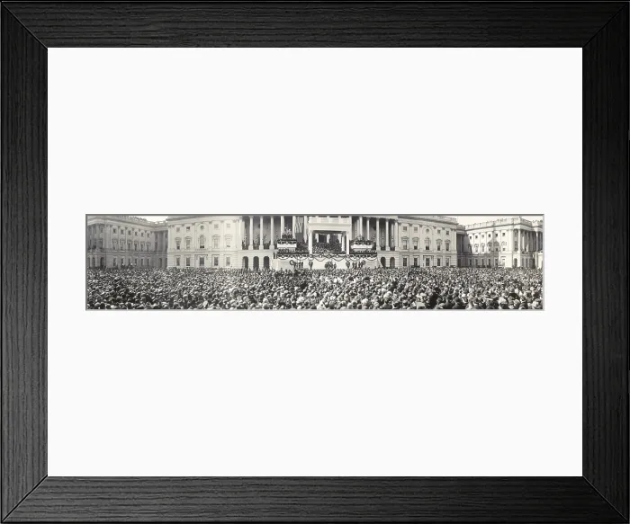 Framed Print : Panoramic photo of the inauguration of President Warren Harding (1865-1923) at the US Capitol on March 4, 1921 Framed Print : Panoramic photo of the inauguration of President Warren Harding (1865-1923) at the US Capitol on March 4, 1921