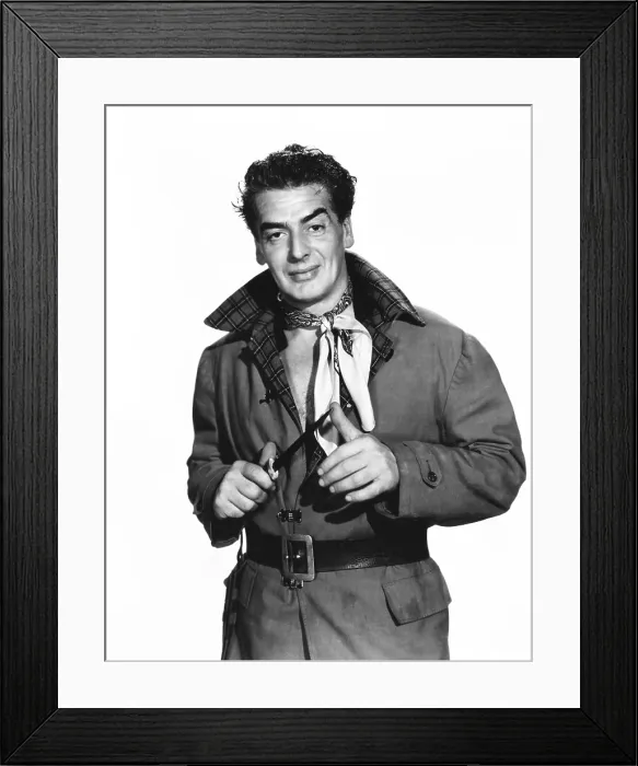 Framed Print : BETRAYED, Victor Mature, 1954 Framed Print : BETRAYED, Victor Mature, 1954