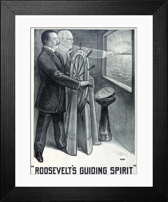 Framed Print : Theodore Roosevelt became president after William McKinley's assassination on Sept. 14, 1901