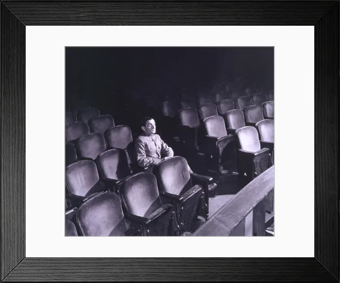 Framed Print : Irving Berlin (1888-1989), seated alone in auditorium in 1942