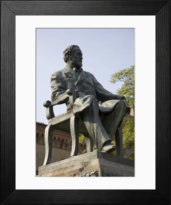 Framed Print : ITALY. Busseto. Statue of Giuseppe Verdi. Sculpture on bronze. AISA / Everett Collection**US SALES ONLY** Framed Print : ITALY. Busseto. Statue of Giuseppe Verdi. Sculpture on bronze. AISA / Everett Collection**US SALES ONLY**