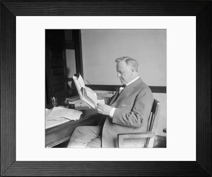 Framed Print : Josephus Daniels (1862-1948), combined politics and newspaper publishing in North Carolina Framed Print : Josephus Daniels (1862-1948), combined politics and newspaper publishing in North Carolina