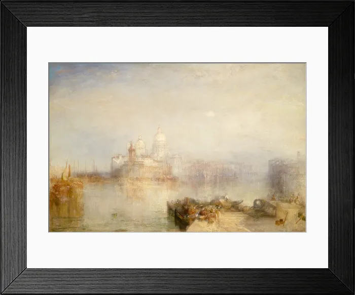 Framed Print : The Dogana and Santa Maria della Salute, Venice, by Joseph Mallord William Turner, 1843, British painting, oil on canvas