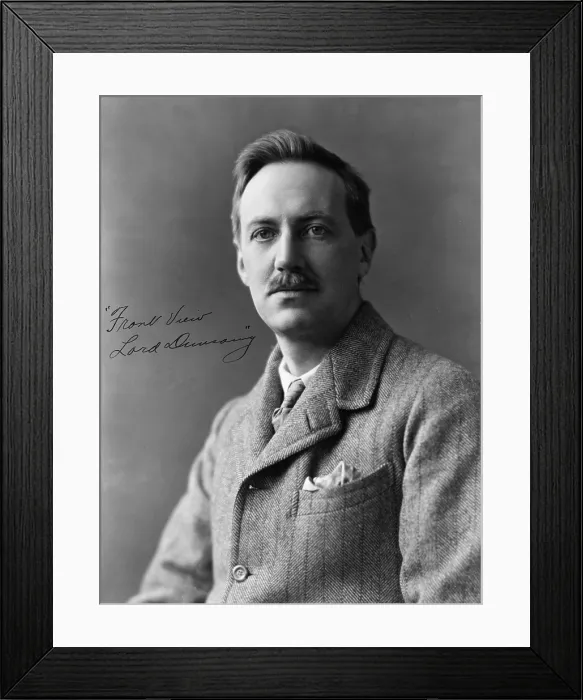 Framed Print : Edward John Moreton Drax Plunkett Dunsany (1878-1957), Irish playwright of fantasy worlds populated fairies and gods. Ca. 1919