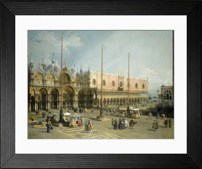 Framed Print : The Square of Saint Mark's, Venice, by Canaletto, 1742-44, Italian painting, oil on canvas Framed Print : The Square of Saint Mark's, Venice, by Canaletto, 1742-44, Italian painting, oil on canvas