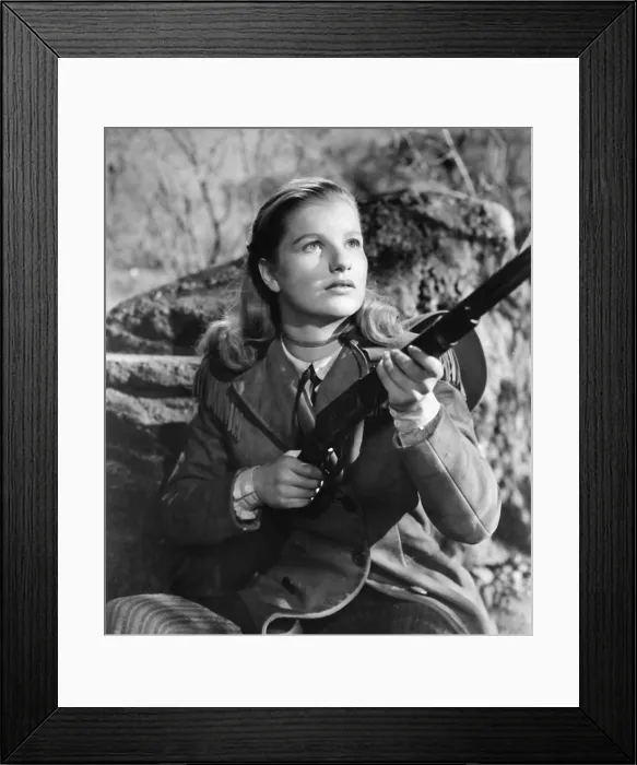 Framed Print : BLOOD ON THE MOON, Barbara Bel Geddes, 1948