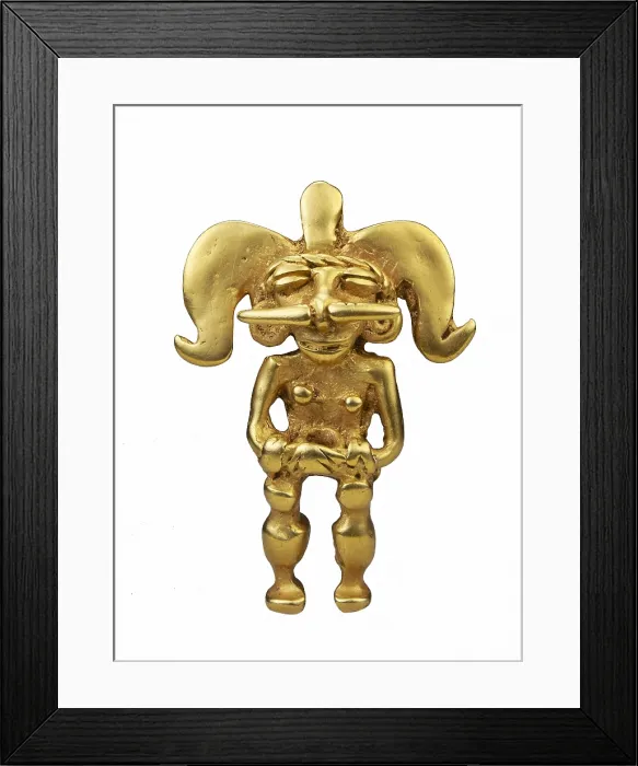 Framed Print : Chimu Pendant. Chimu art. Jewelry. COLOMBIA. BogotA. Gold Museum. Proc: PERU. - P. Rotger / Iberfoto / Everett Collection (209560)**US SALES ONLY** Framed Print : Chimu Pendant. Chimu art. Jewelry. COLOMBIA. BogotA. Gold Museum. Proc: PERU. - P. Rotger / Iberfoto / Everett Collection (209560)**US SALES ONLY**