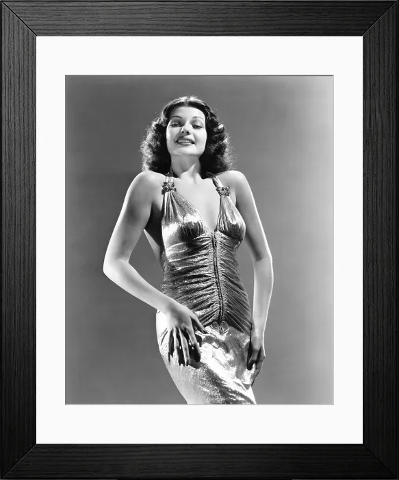 Framed Print : BLONDIE ON A BUDGET, Rita Hayworth, portrait by A.L. Whitey Schafer, 1940