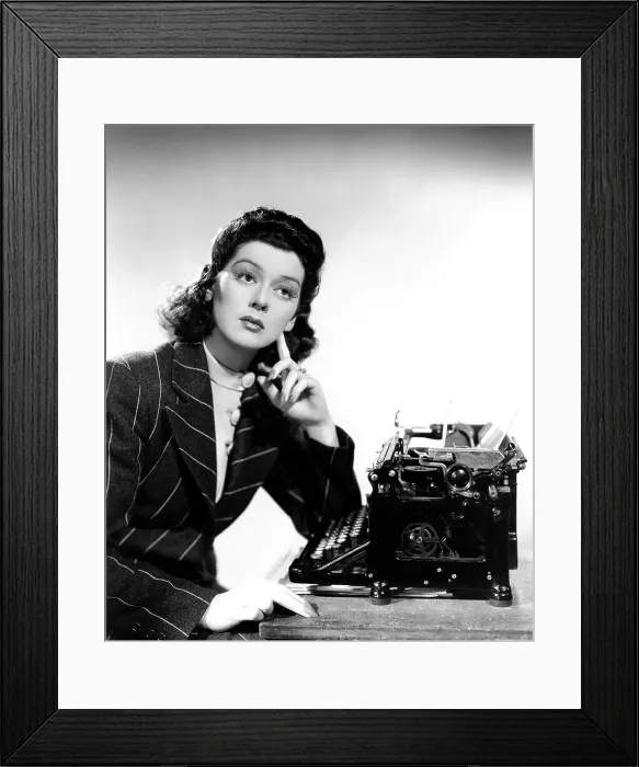 Framed Print : HIS GIRL FRIDAY, Rosalind Russell, 1940