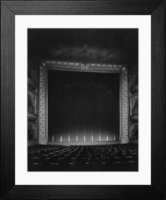 Framed Print : The Hollis Street Theater, auditorium, constructed in 1885, photograph by Arthur C. Haskell, Hollis Street, Boston, Massacusetts, circa 1935