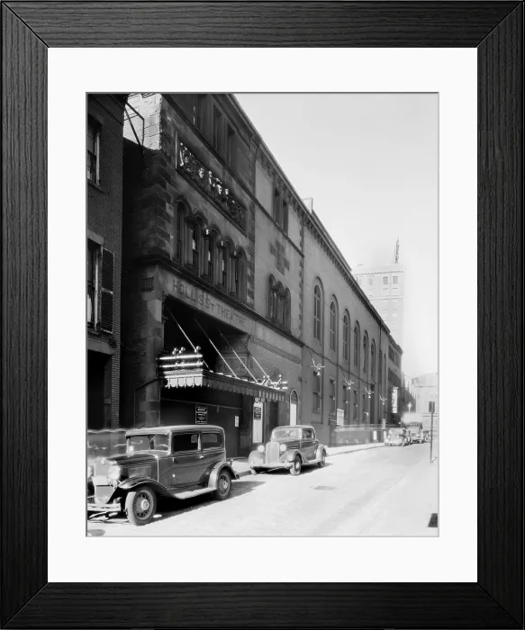 Framed Print : Movie Theaters, the Hollis Street Theater, exterior, constructed in 1885, photograph by Arthur C. Haskell, Hollis Street, Boston, Massacusetts, circa 1935