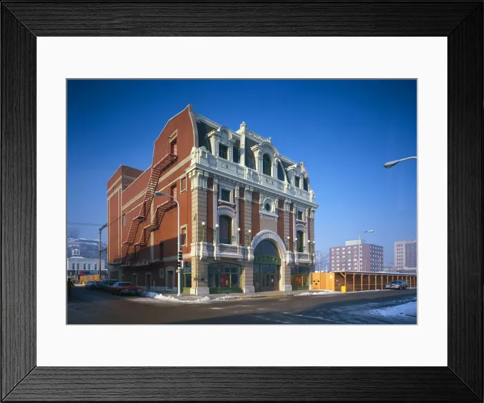 Framed Print : Movie Theaters, Majestic Theater, 405 Main Street, Dubuque, Iowa, circa 1980s