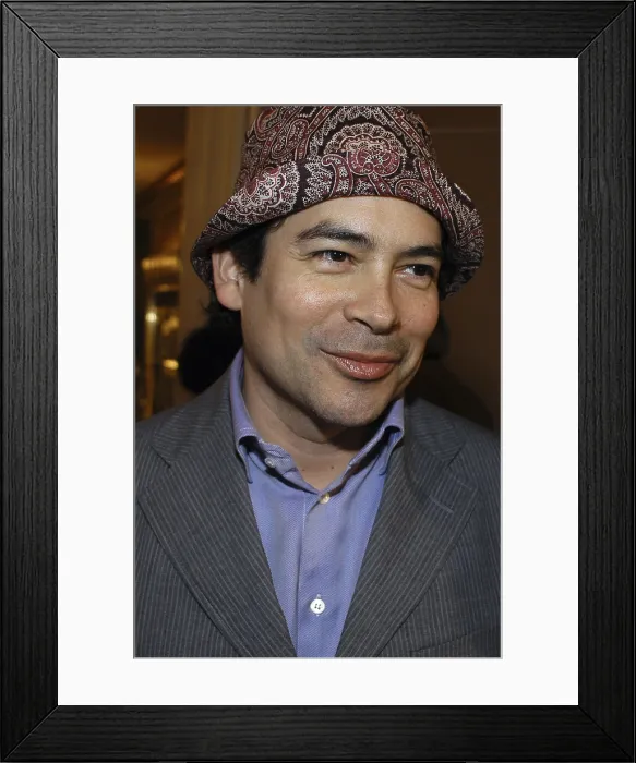 Framed Print : IZAGUIRREBoris (1965). Writer. 2005. Oscar Elias / AISA / Everett Collection (184067)**US SALES ONLY**