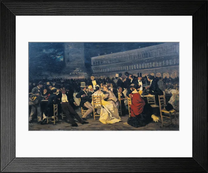 Framed Print : CAMMARANOMichele (1835-1920). St Mark's Square in Venice. 1869. Oil on canvas. ITALY. Rome. Galleria Nazionale d'Arte Moderna (National Gallery of Modern Art) Framed Print : CAMMARANOMichele (1835-1920). St Mark's Square in Venice. 1869. Oil on canvas. ITALY. Rome. Galleria Nazionale d'Arte Moderna (National Gallery of Modern Art)