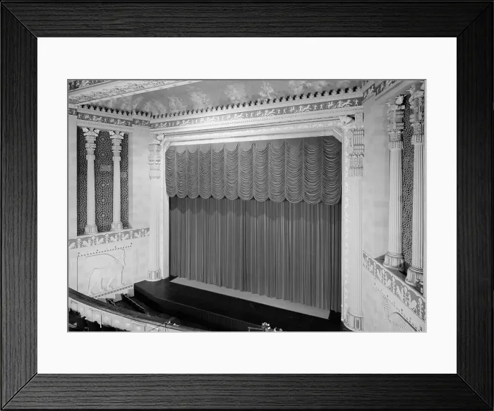 Framed Print : The Missouri Theater Building, View of auditorium, originally constructed in 1927, 713-715 Edmond Street, Saint Joseph, Missouri, circa 1960s
