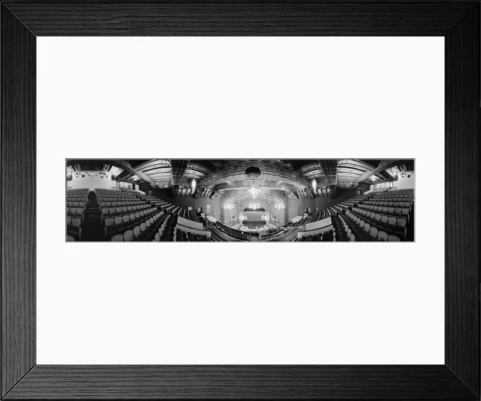 Framed Print : The Fox Theater, panoramic view of auditorium, Seventh Avenue, Olive Way, Seattle, Washington, circa 1991