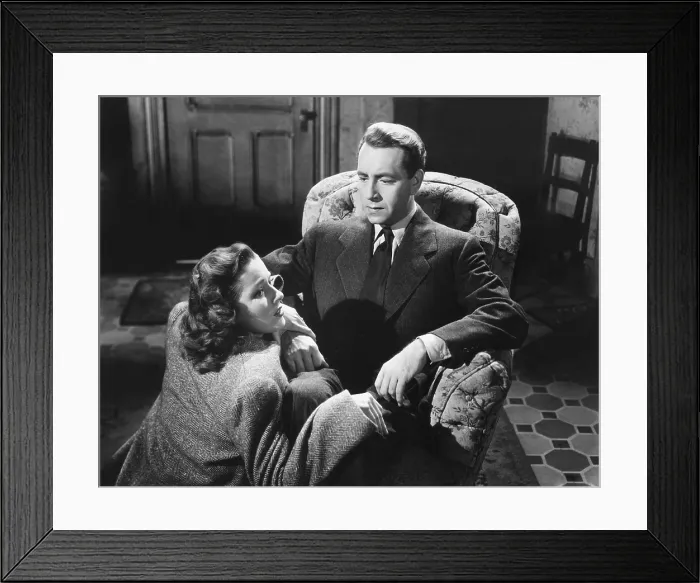 Framed Print : BETWEEN TWO WORLDS, from left, Eleanor Parker, Paul Henreid, 1944