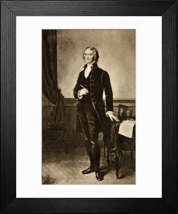 Framed Print : Thomas Jefferson 1743-1826