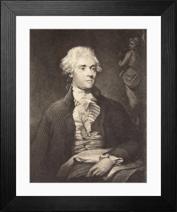 Framed Print : Thomas Jefferson 1743-1826