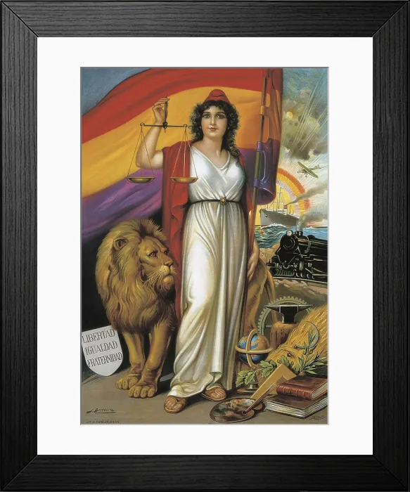 Framed Print : Spain. Second Republic (1931-1936). Allegory of the Republic. AISA / Everett Collection**US SALES ONLY**
