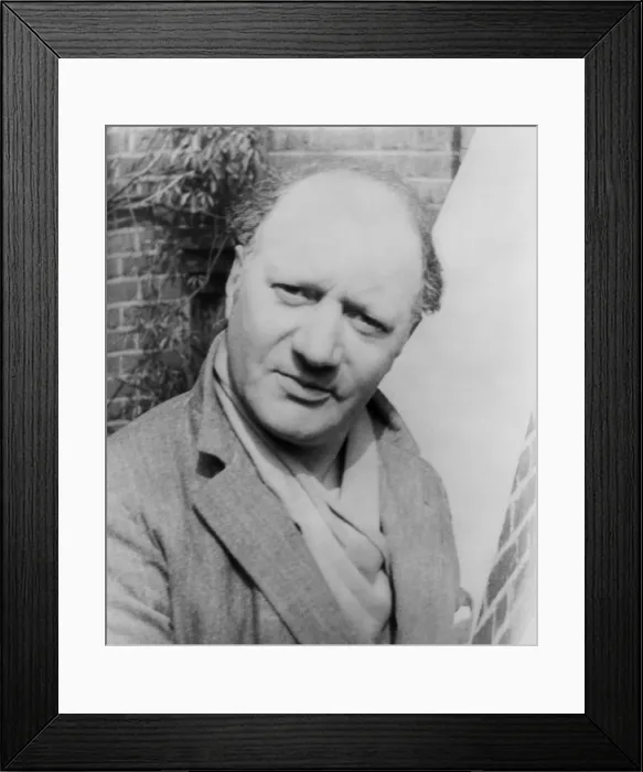 Framed Print : Jacob Epstein (1880-1959), American-born British figurative sculptor of expressive portraits and allegorical figures
