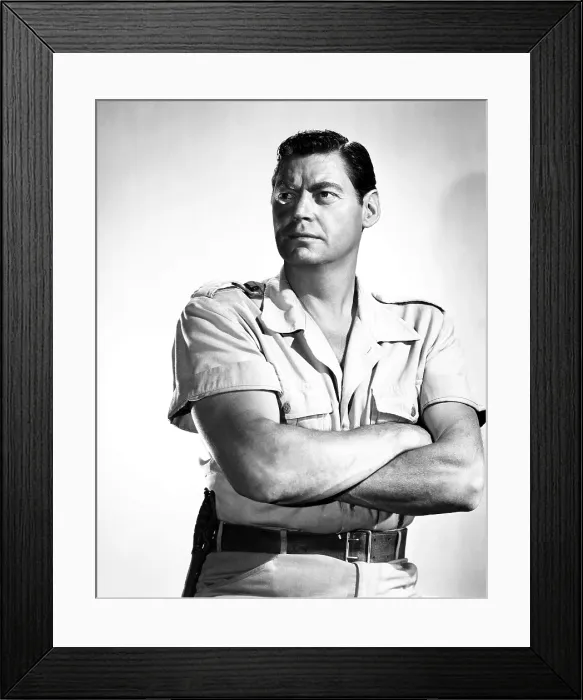 Framed Print : FURY OF THE CONGO, Johnny Weissmuller, (as Jungle Jim), 1951