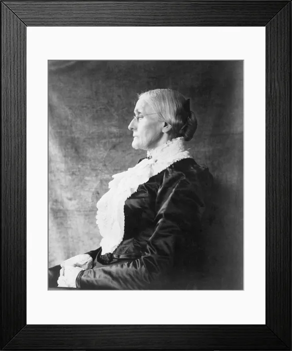Framed Print : Susan B. Anthony (1820-1906), ca. 1890