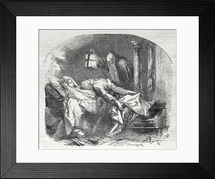 Framed Print : GILBERT, John (1818-1897); SHAKESPEARE, William (1564-1616). Illustration for William Shakespeare's work 'Romeo and Juliet', written in 1595