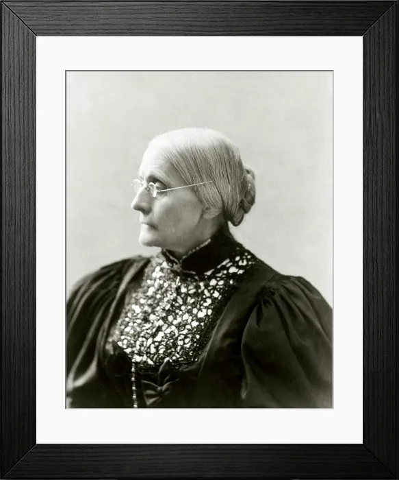 Framed Print : Susan B. Anthony (1820-1906), in 1890s