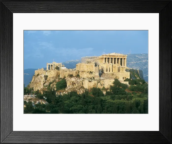 Framed Print : GREECE. Athens. Acropolis. The Parthenon, the Propylaea or Propylaia and the Erechtheum or Erechtheion. AISA / Everett Collection**US SALES ONLY** Framed Print : GREECE. Athens. Acropolis. The Parthenon, the Propylaea or Propylaia and the Erechtheum or Erechtheion. AISA / Everett Collection**US SALES ONLY**