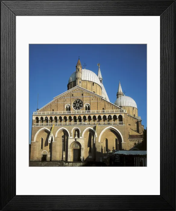 Framed Print : Basilica of Saint Anthony of Padua. ITALY. VENETO. Padua. Basilica of Saint Anthony of Padua. Facade. Gothic art. Architecture