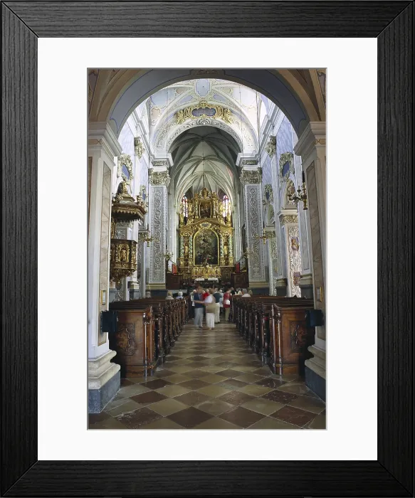 Framed Print : AUSTRIA. Krems. GOttweig Abbey. Church inside the monastery. Baroque art. - Rafa Perez / Iberfoto / Everett Collection (210181)**US SALES ONLY**